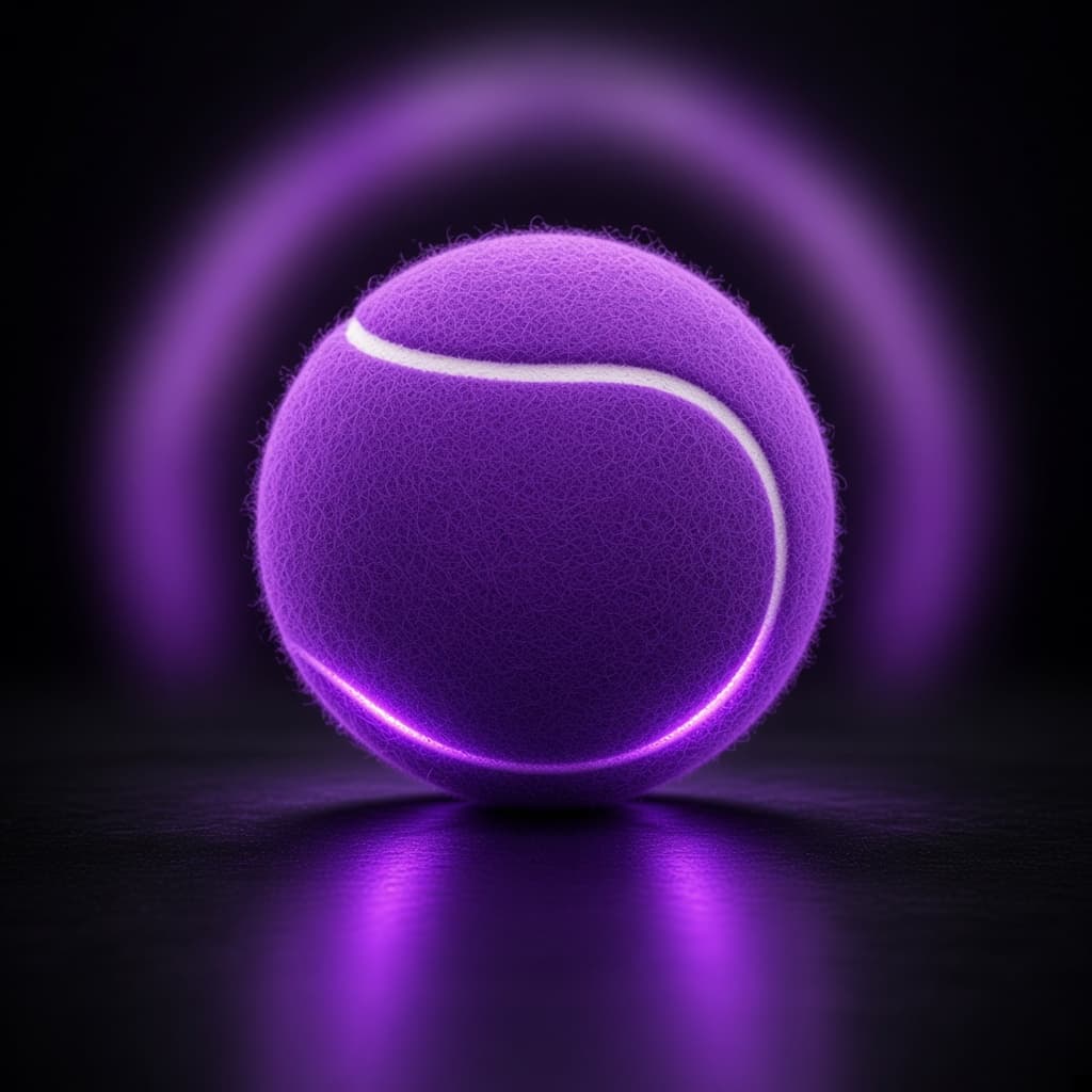 Glow Tennis Balls in Purple